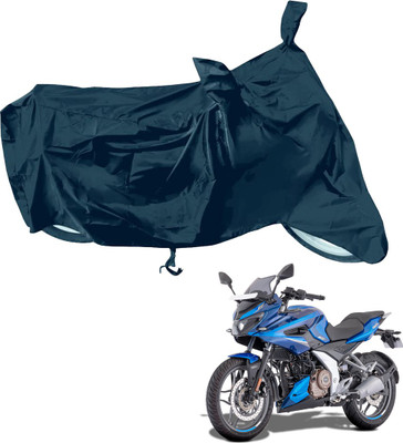 RiderShine Waterproof Two Wheeler Cover for Bajaj(Pulsar 250 BS6, Black)
