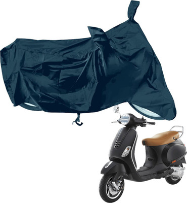 RiderShine Waterproof Two Wheeler Cover for Piaggio(Vespa VXL, Black)