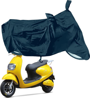 RiderShine Waterproof Two Wheeler Cover for Techo Electra(Emerge, Black)