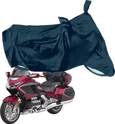 RiderShine Waterproof Two Wheeler Cover for Honda(Gold Wing GL1800, Black)