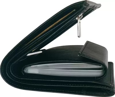 mnarf Men Casual, Formal, Trendy Black Artificial Leather Card Holder(7 Card Slots)