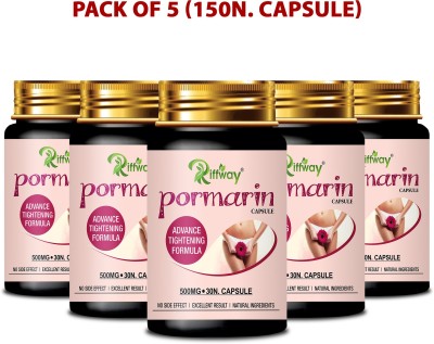 Riffway Pormarin Ayurvedic Supplement Restores Outermost Inner Vaginal Layer(Pack of 5)