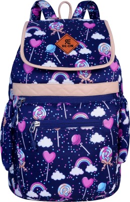 Re-On 20-L Girls Backpack||Stylish School College Bag||Office College Travel Backpack 20 L Backpack(Blue)