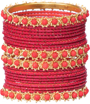 Mamon Creations Alloy Gold-plated Bangle Set(Pack of 20)