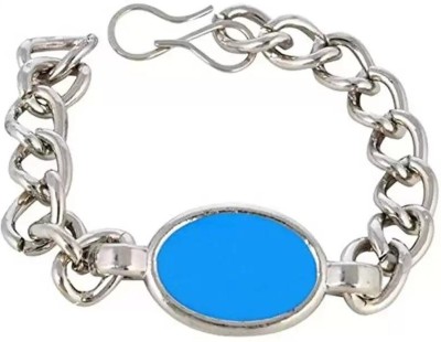 DF STORE Alloy, Stainless Steel Turquoise Silver Bracelet