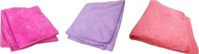 s.m.mart Cotton, Microfiber 270 GSM Bath, Hand, Face, Hair Towel(Pack of 3)