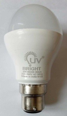 uv bright 8.5 W Standard B22 LED Bulb(White, Pack of 3)