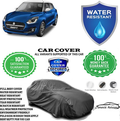 Tamanchi Autocare Car Cover For Maruti Suzuki Swift ZXI Plus Petrol(Grey)