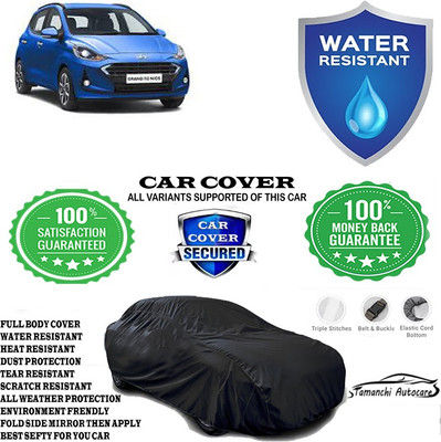 Tamanchi Autocare Car Cover For Hyundai Grand i10 Nios Asta Petrol(Black)