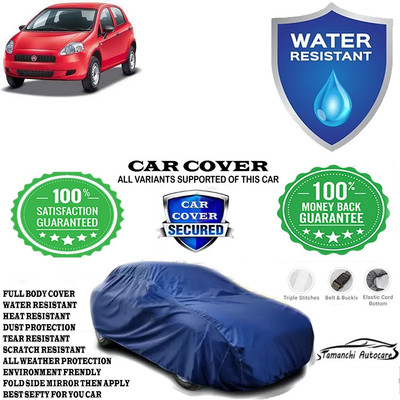 Tamanchi Autocare Car Cover For Fiat Punto Pure 1.2L FIRE(Blue)