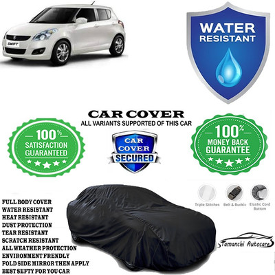 Tamanchi Autocare Car Cover For Maruti Suzuki Swift ZDI Plus(Black)