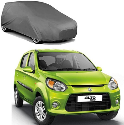 Anlopeproducts Car Cover For Maruti Suzuki Alto 800 LXI Opt Petrol (With Mirror Pockets)(Grey)