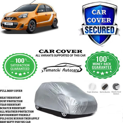 Tamanchi Autocare Car Cover For Nissan Micra XV D Diesel(Silver)
