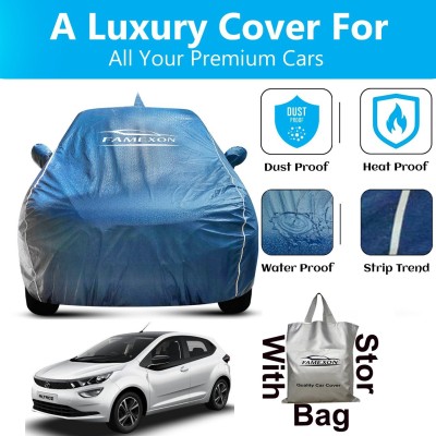 FAMEXON Car Cover For Tata Altroz (With Mirror Pockets)(Blue, For 2020, 2021, 2022, 2023, 2024 Models)
