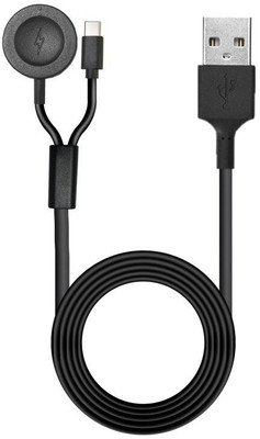 housemate Compatible FossiL GEN 6 5 4 Charging Cable 1 in 2 Braided & Phone Dock Type-C Charging Pad