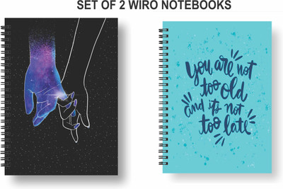Papco Notebooks A5 Diary Ruled 144 Pages(Multicolor, Pack of 2)
