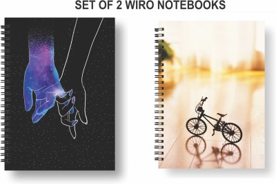 Papco Notebooks A5 Diary Ruled 144 Pages(Multicolor, Pack of 2)