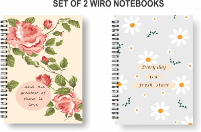 Papco Notebooks A5 Diary Ruled 144 Pages(Multicolor, Pack of 2)