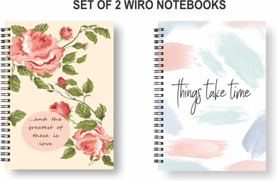 Papco Notebooks A5 Diary Ruled 144 Pages(Multicolor, Pack of 2)