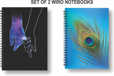 Papco Notebooks A5 Diary Ruled 144 Pages(Multicolor, Pack of 2)