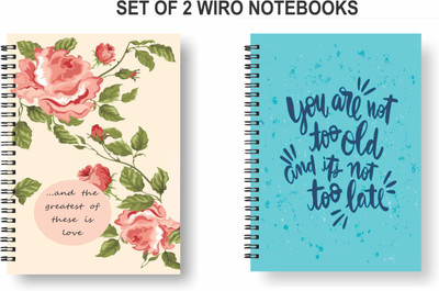 Papco Notebooks A5 Diary Ruled 144 Pages(Multicolor, Pack of 2)