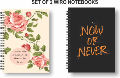 Papco Notebooks A5 Diary Ruled 144 Pages(Multicolor, Pack of 2)