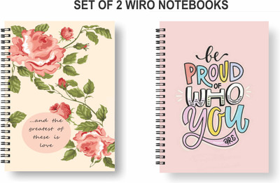 Papco Notebooks A5 Diary Ruled 144 Pages(Multicolor, Pack of 2)