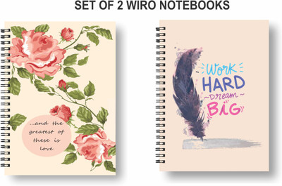 Papco Notebooks A5 Diary Ruled 144 Pages(Multicolor, Pack of 2)
