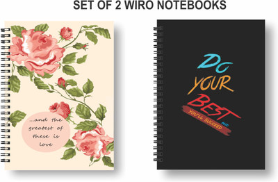 Papco Notebooks A5 Diary Ruled 144 Pages(Multicolor, Pack of 2)