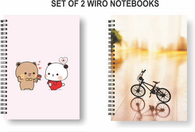 Papco Notebooks A5 Diary Ruled 144 Pages(Multicolor, Pack of 2)