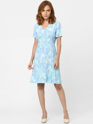 VERO MODA Women A-line Blue Knee Length Dress