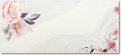 Saifee Digital Print Gift Envelope Size: 7.25 x 3.25 Pack Of 5 Envelopes(Pack of 5 Beige)