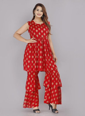 SUBH LAXMI Women Kurta Sharara Set