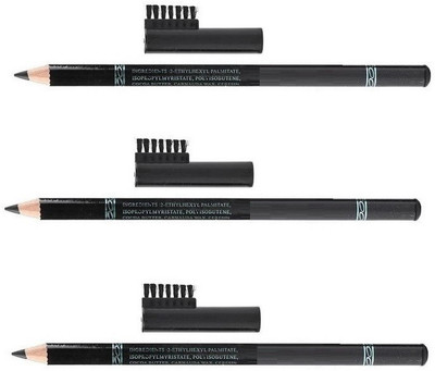 SEUNG Perfect Waterproof and Long-lasting Eyebrow Pencil -Pack of 3(BLACK)