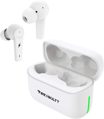 Fire-Boltt Fire Pods Polaris ANC ENC Earbuds TWS, about 24H playtime, RGB Lights Bluetooth Headset(White, True Wireless)