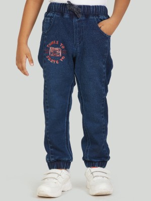 Zalio Jogger Fit Boys Dark Blue Jeans