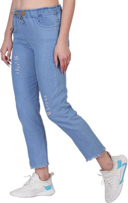 LIKEEFASHION Jogger Fit Women Blue Jeans