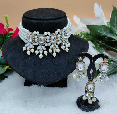 SUNDHA CREATION Copper Gold-plated Gold Jewellery Set(Pack of 1)