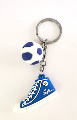 ShopTalk Rubber Football Shoes Pair Multicolor pack of 2 Key Chain