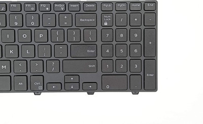 TechSonic For Inspiron 15 3000 5000 3541 3542 3558 5566 Series Internal Laptop-size Laptop Keyboard Compatible with Desktop, Laptop, Mac(Black)