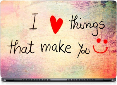 i-Birds ® I Luv Things That Make U Exclusive High Quality Laptop Decal, laptop skin sticker 15.6 inch (15 x 10) Inch iB-5K_skin_0158 High Quality HD Printed Vinyl Laptop Skin Compatible for 15.6 inch(Theme: NA)
