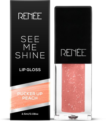 Renee See Me Shine Lip Gloss - Pucker Up Peach(2.5 ml, Peach)