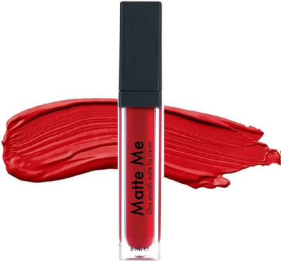 Latixmat Liquid Matte Waterproof Ultra Smooth red lipstick(red, 6 ml)