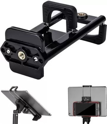 BOPUD Tripod clip Mount Phone Tablet Holder Clip Clamp Stand for Selfie Stick Mobile Holder