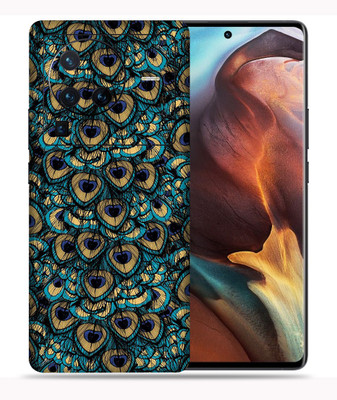 OggyBaba Vivo X80 Pro 5g, Peacock Feather Mobile Skin(Multicolor)