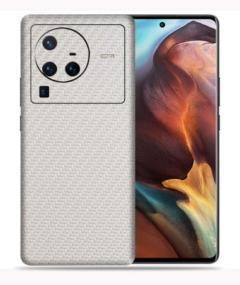 OggyBaba Vivo X80 Pro 5g, Carbon Fiber White Mobile Skin(White)