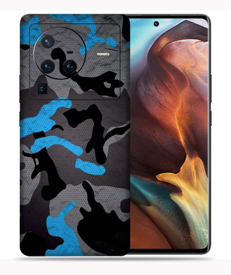 OggyBaba Vivo X80 Pro 5g, Camouflage Blue Mobile Skin(Multicolor)
