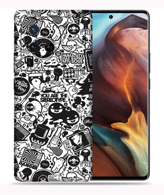 OggyBaba Vivo X80 Pro 5g, Doodle Art Mobile Skin(Multicolor)