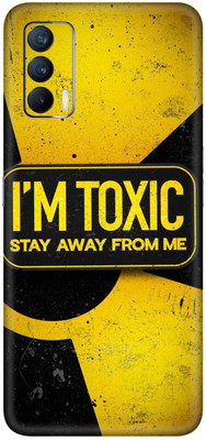wrap craft Realme X7 (5G) Mobile Skin(Black, Yellow)