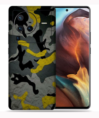 OggyBaba Vivo X80 Pro 5g, Camouflage Yellow Mobile Skin(Multicolor)